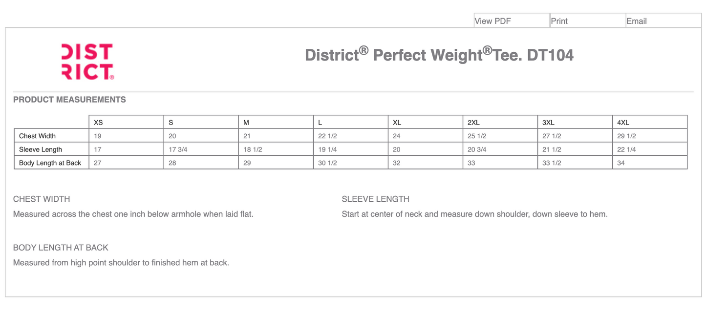 District ® Perfect Weight ® Tee