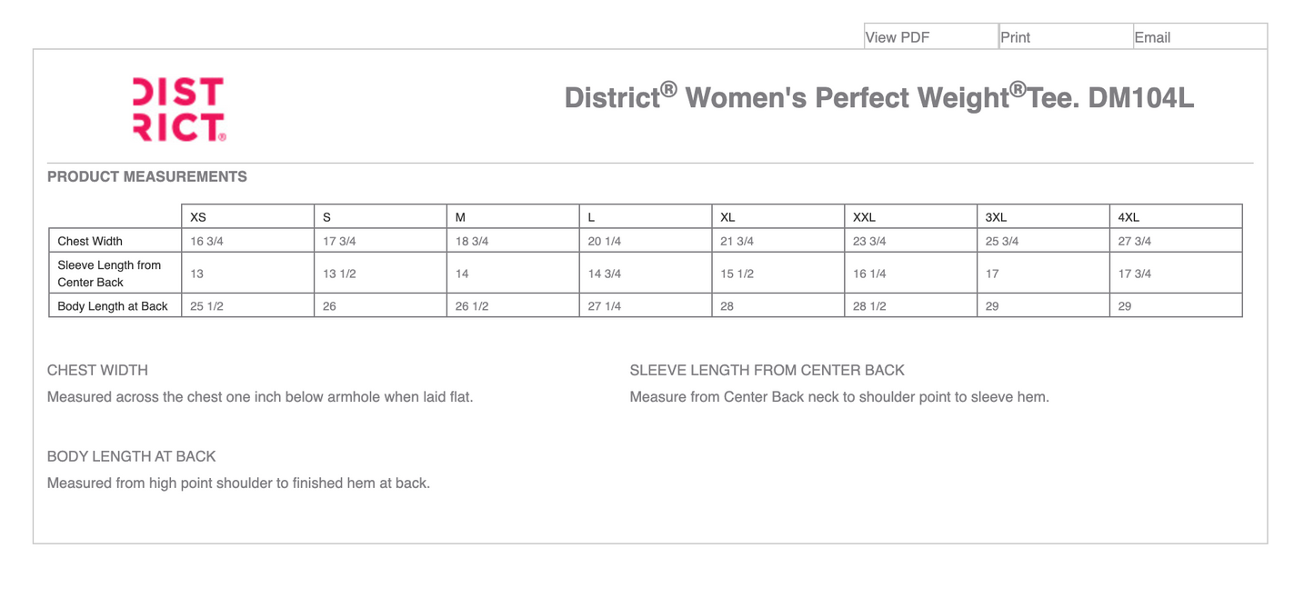 District ® Women’s Perfect Weight ® Tee