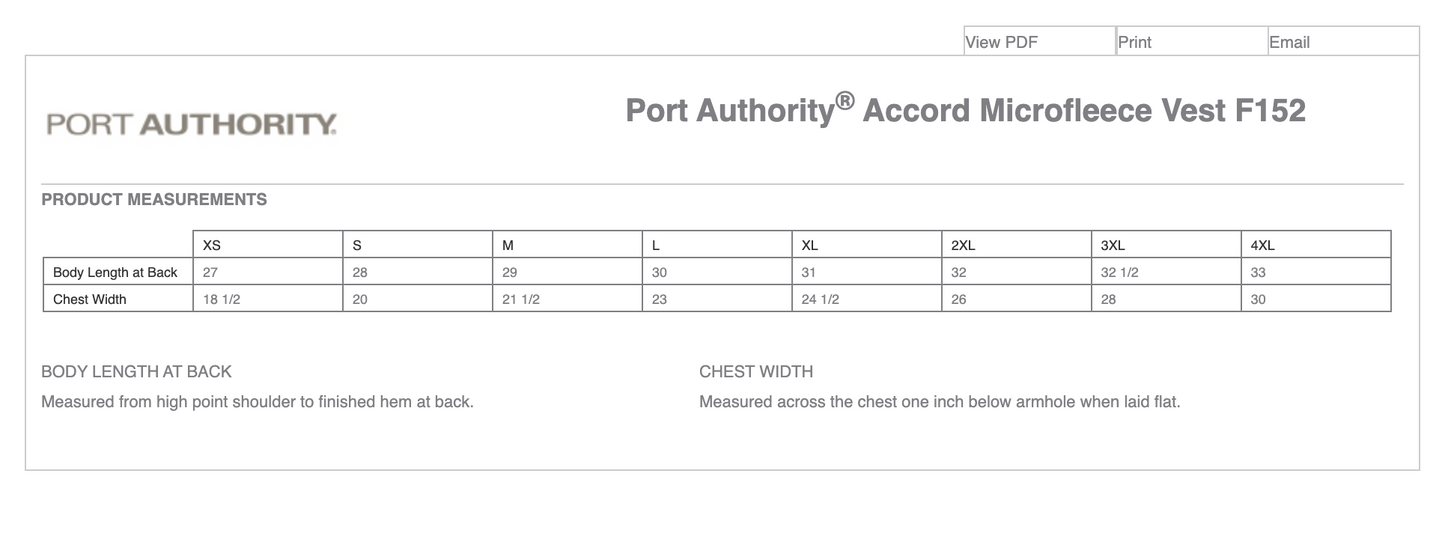 Port Authority® Accord Microfleece Vest
