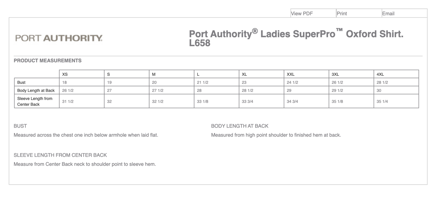 Port Authority® Ladies SuperPro™ Oxford Shirt