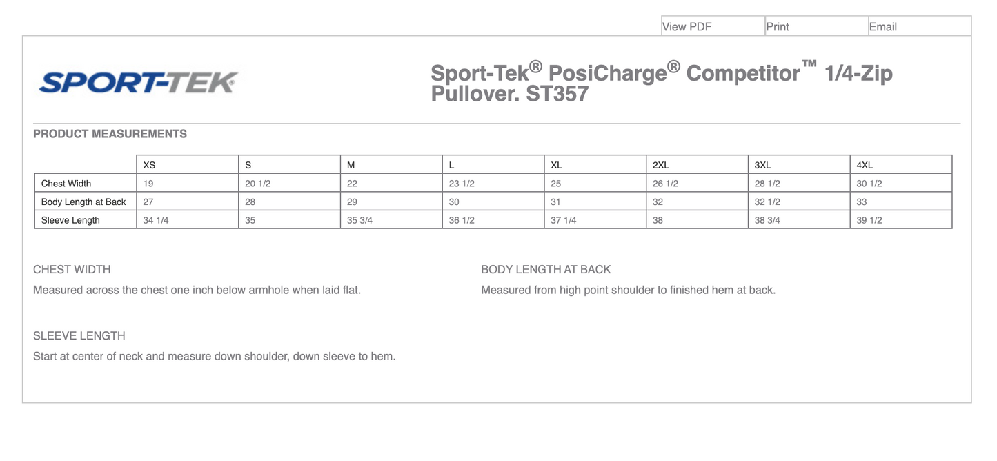 Sport-Tek® PosiCharge® CompetitorTM 1/4-Zip Pullover