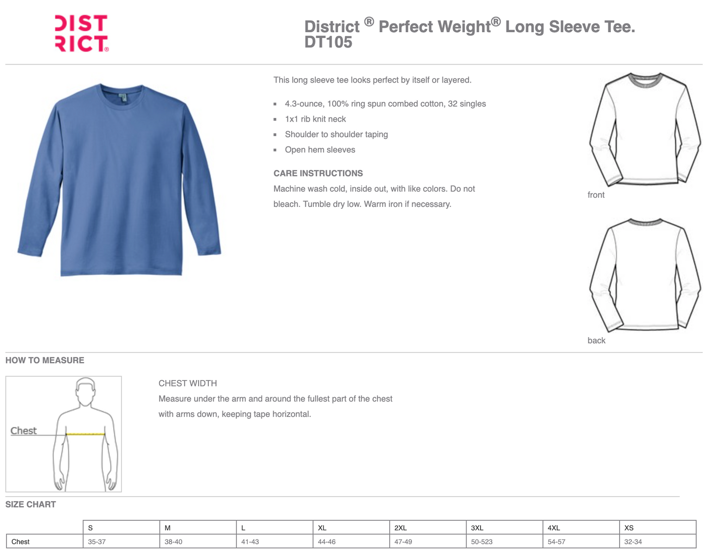Fundraiser | District ® Perfect Weight ® Long Sleeve Tee