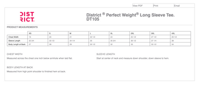 District ® Perfect Weight ® Long Sleeve Tee