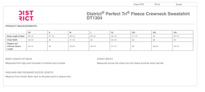 District® Perfect Tri® Fleece Crewneck Sweatshirt