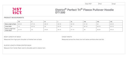 District® Perfect Tri® Fleece Pullover Hoodie