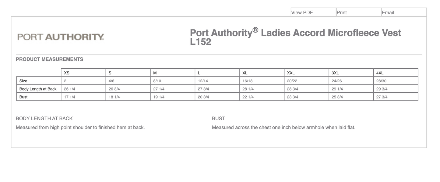 Port Authority® Ladies Accord Microfleece Vest