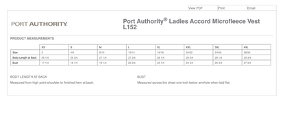 Port Authority® Ladies Accord Microfleece Vest