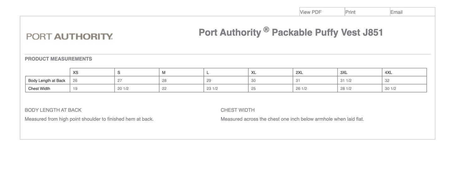 Port Authority® Packable Puffy Vest