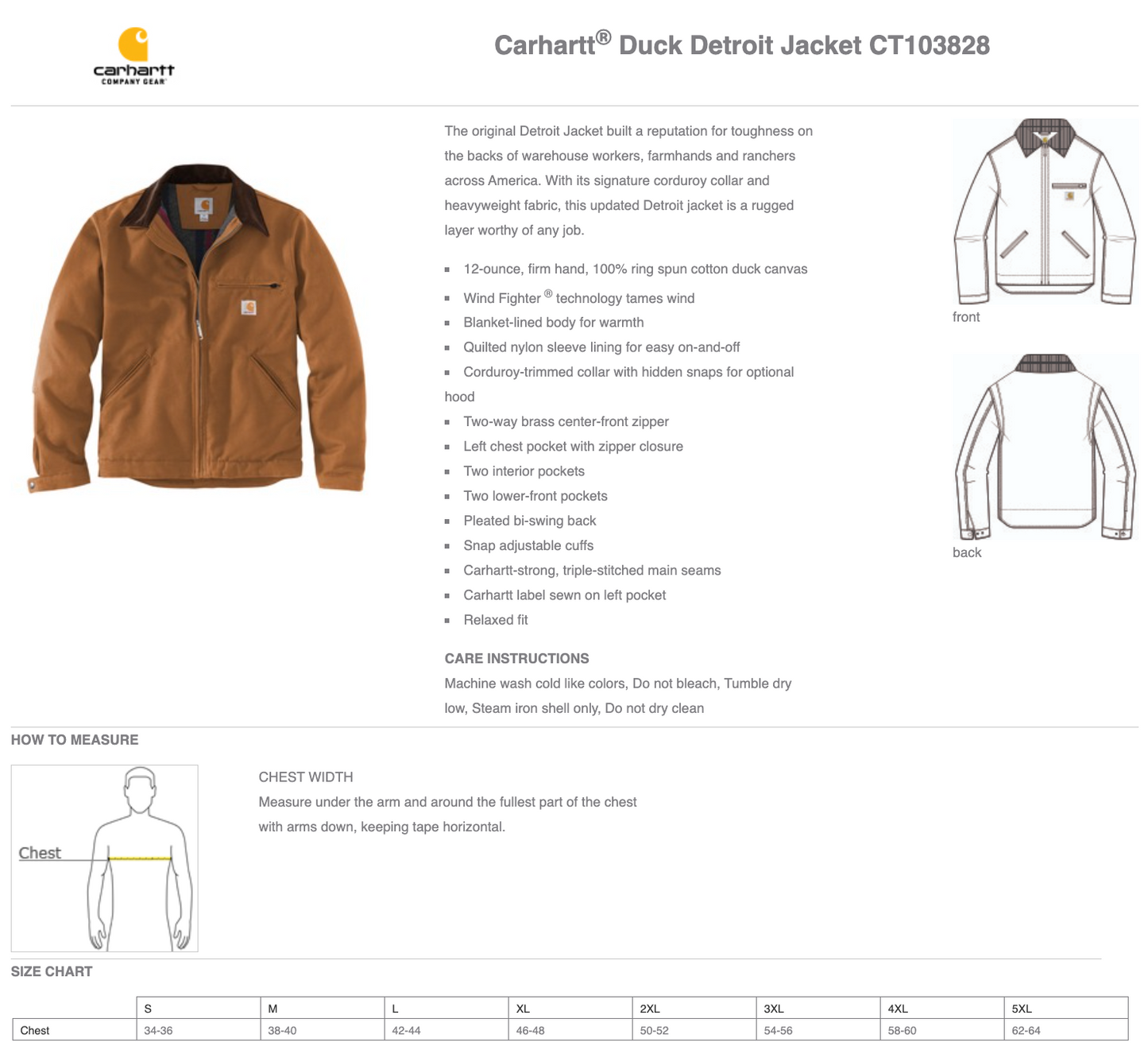 Carhartt® Duck Detroit Jacket