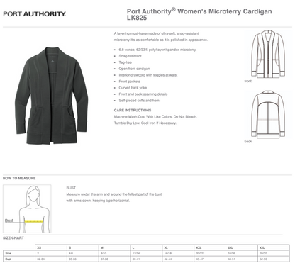 Port Authority® Women's Microterry Cardigan