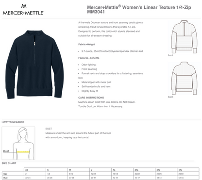 Mercer+Mettle® Women’s Linear Texture 1/4-Zip