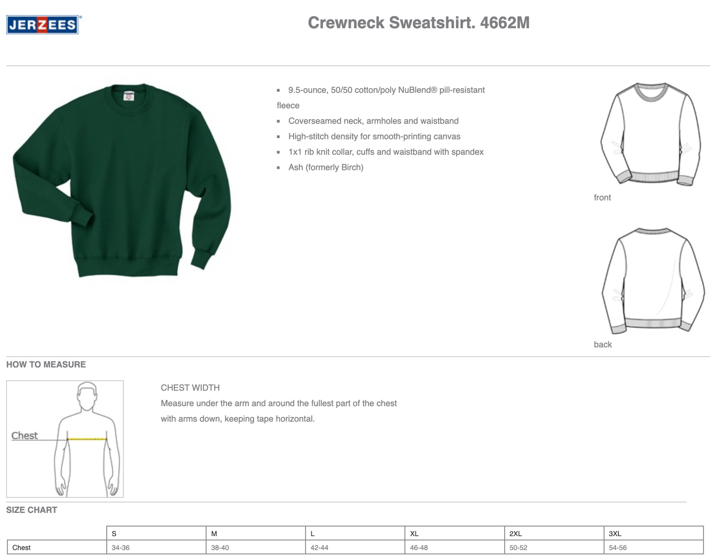 Fundraiser | Jerzees® Super Sweats® NuBlend® Crewneck Sweatshirt
