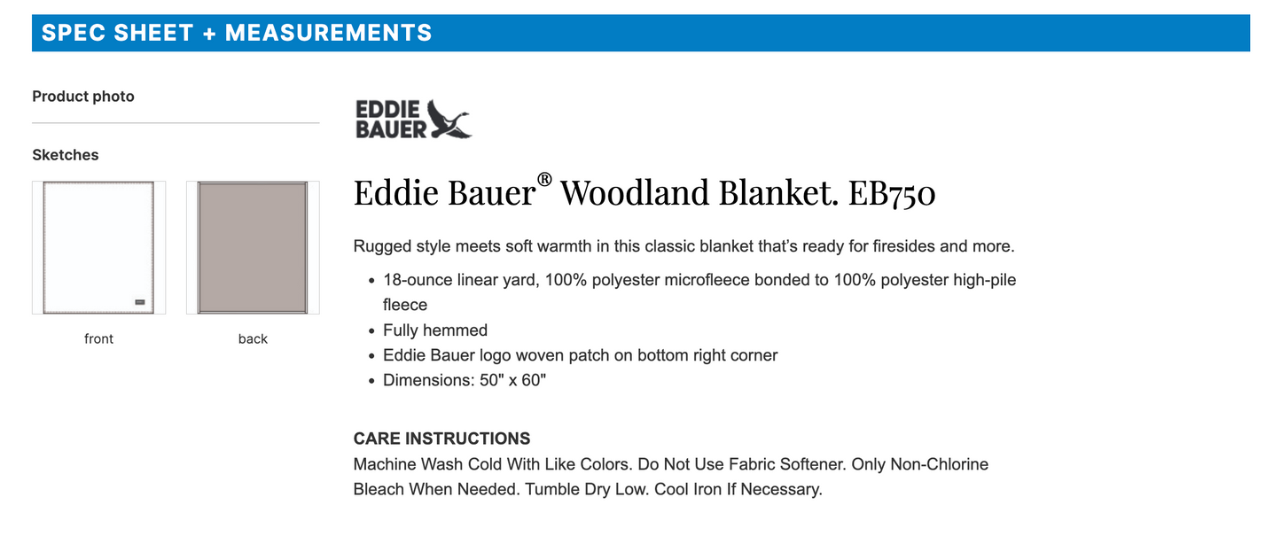 Eddie Bauer® Woodland Blanket